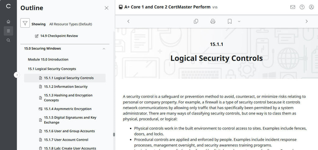 CompTIA A+ Core 1 & 2 CertMaster Perform  (V15)