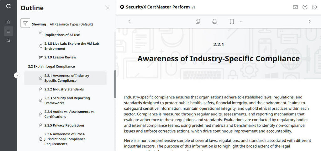 CompTIA CertMaster Perform – SecurityX CASP+ CAS-005 Individual License
